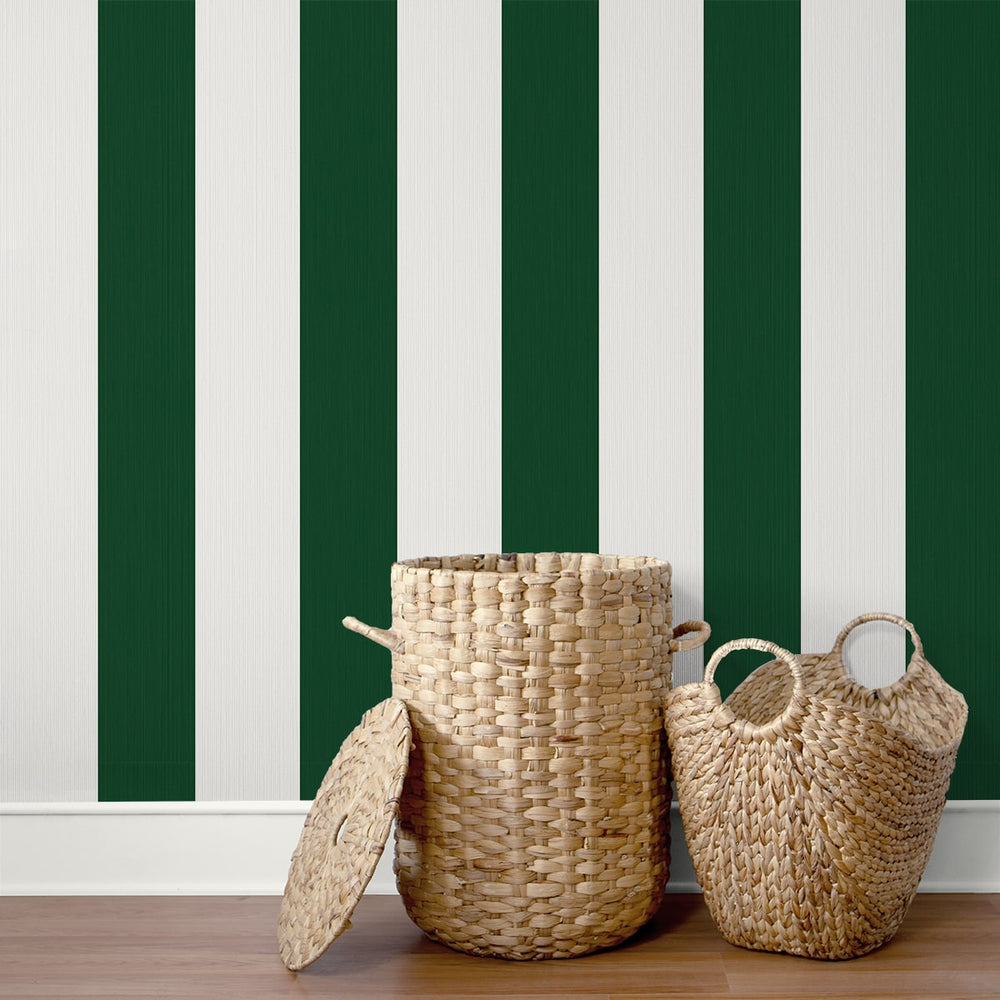 SC21004 striped stringcloth wallpaper decor from the Summer House collection by Seabrook Designs