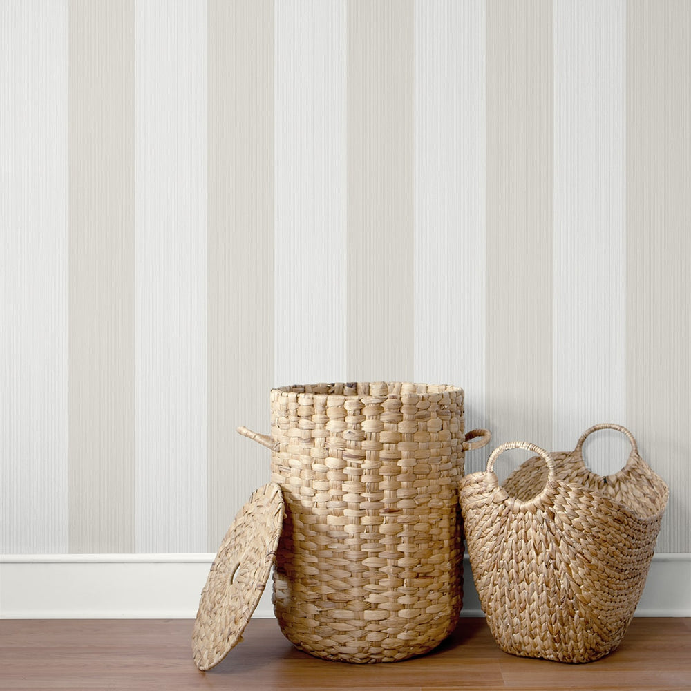 SC21015 striped stringcloth wallpaper decor from the Summer House collection by Seabrook Designs