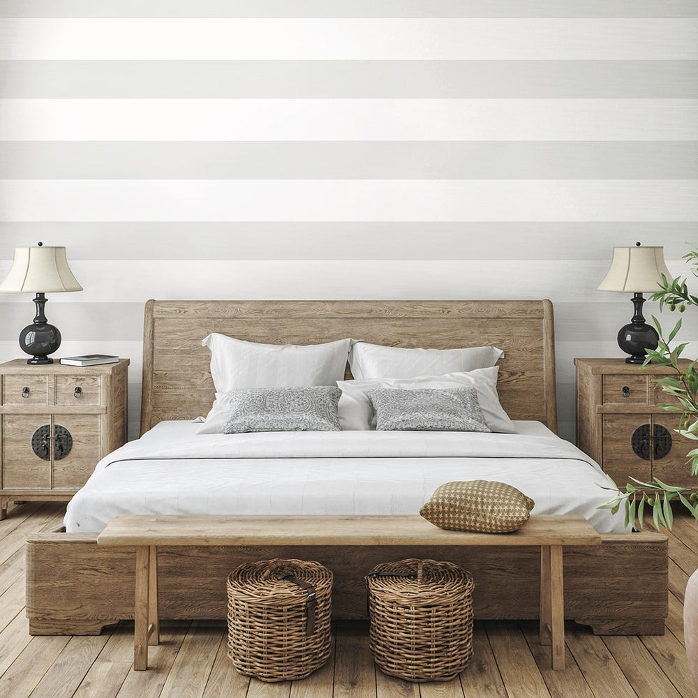 
                  
                    SC21018 striped stringcloth wallpaper bedroom from the Summer House collection by Seabrook Designs
                  
                