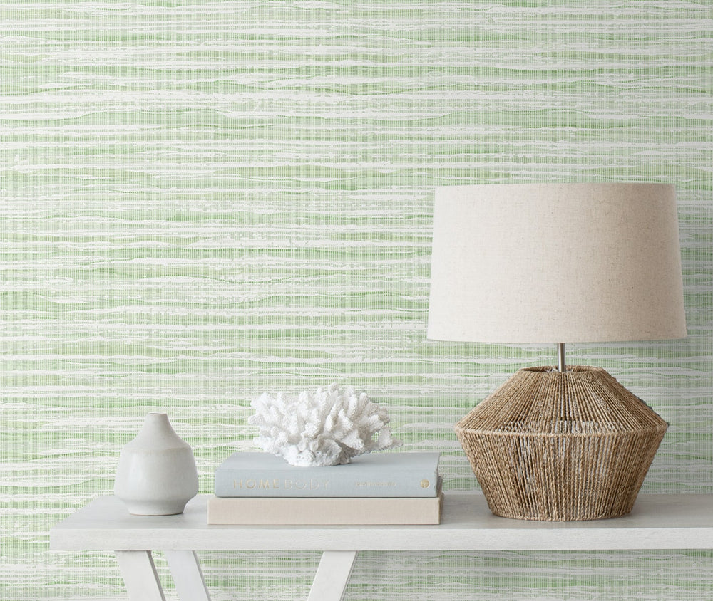 SC21104 striped stringcloth wallpaper decor from the Summer House collection by Seabrook Designs