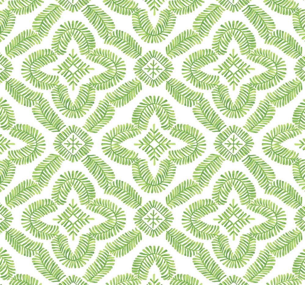 Summer House Talia Medallion Botanical Unpasted Wallpaper