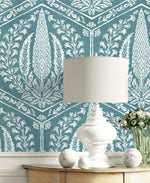 SC21402 botanical wallpaper decor from the Summer House collection by Seabrook Designs