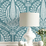SC21402 botanical wallpaper decor from the Summer House collection by Seabrook Designs