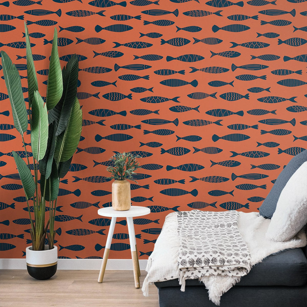 
                  
                    SC21506 fish coastal wallpaper living room from the Summer House collection by Seabrook Designs
                  
                