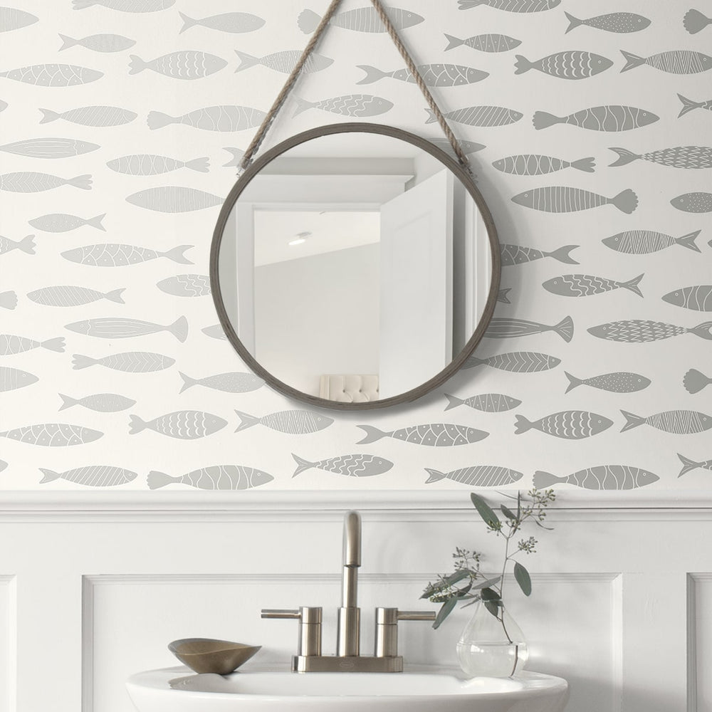 
                  
                    SC21508 fish coastal wallpaper bathroom from the Summer House collection by Seabrook Designs
                  
                