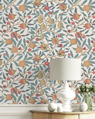 SD20601 Sutton Pomegranate botanical wallpaper decor from Say Decor