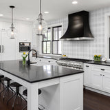 SG10008 rad plaid peel and stick removable wallpaper kitchen from The Sojourn Collection by Stacy Garcia Home
