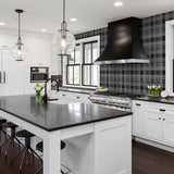SG10010 rad plaid peel and stick removable wallpaper kitchen from The Sojourn Collection by Stacy Garcia Home