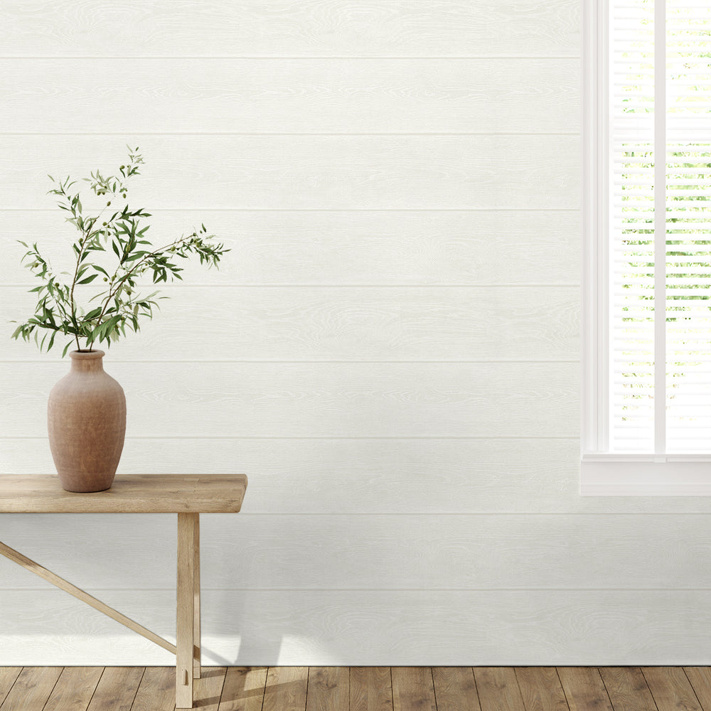 SG10100 Stacks shiplap peel and stick removable wallpaper decor from The Sojourn Collection by Stacy Garcia Home