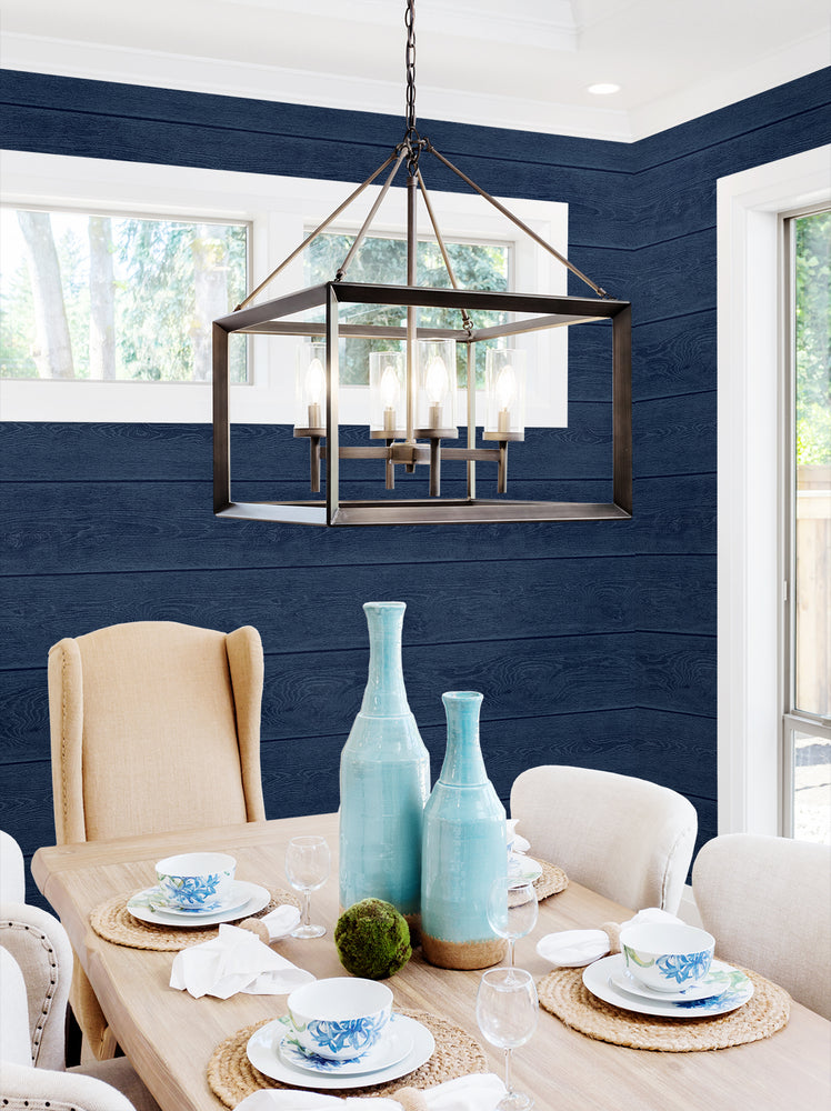 SG10102 Stacks shiplap peel and stick removable wallpaper dining room from The Sojourn Collection by Stacy Garcia Home
