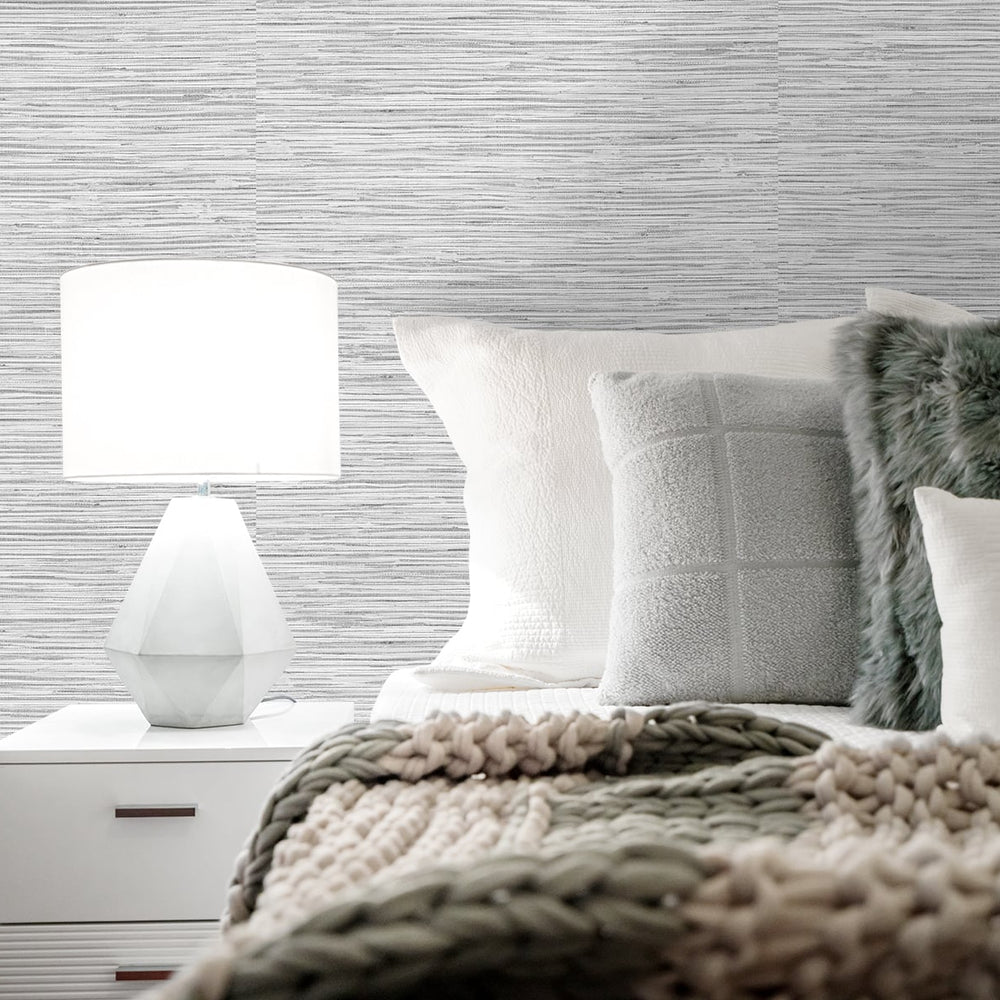 
                  
                    SG10208 faux grasscloth peel and stick removable wallpaper bedroom from The Sojourn Collection by Stacy Garcia Home
                  
                