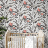 SG10301 Palma botanical peel and stick wallpaper nursery from the Sojourn Collection by Stacy Garcia Home
