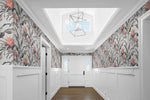 SG10301 Palma botanical peel and stick wallpaper entryway from the Sojourn Collection by Stacy Garcia Home