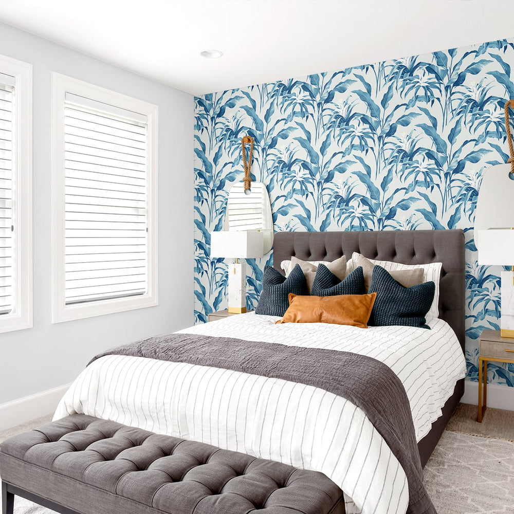 
                  
                    SG10302 Palma botanical peel and stick wallpaper bedroom from the Sojourn Collection by Stacy Garcia Home
                  
                