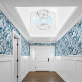 SG10302 Palma botanical peel and stick wallpaper entryway from the Sojourn Collection by Stacy Garcia Home