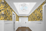 SG10305 Palma botanical peel and stick wallpaper entryway from the Sojourn Collection by Stacy Garcia Home
