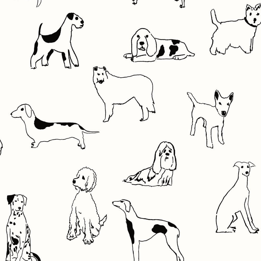 SG10400 best in show dog peel and stick removable wallpaper from the Sojourn collection by Stacy Garcia Home