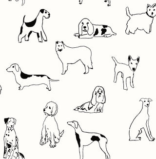 SG10400 best in show dog peel and stick removable wallpaper from the Sojourn collection by Stacy Garcia Home