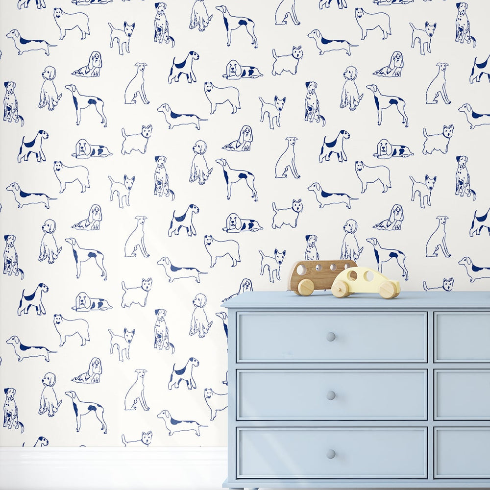
                  
                    SG10402 best in show dog peel and stick removable wallpaper nursery from the Sojourn collection by Stacy Garcia Home
                  
                