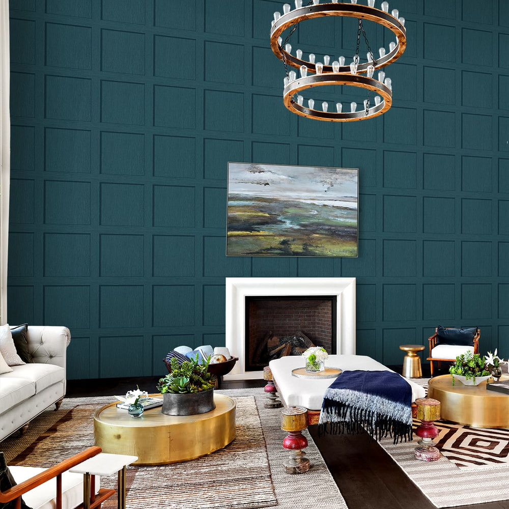 
                  
                    SG10704 square away faux wood peel and stick wallpaper living room from The Sojourn Collection by Stacy Garcia Home
                  
                