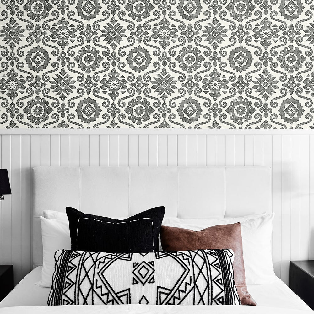 
                  
                    SG10800 Augustine geometric peel and stick removable wallpaper bedroom from The Sojourn Collection by Stacy Garcia Home
                  
                