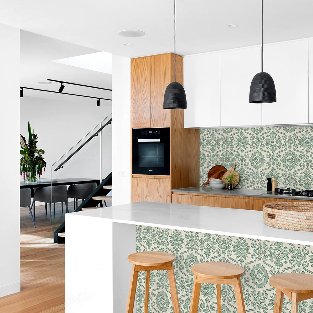 
                  
                    SG10804 Augustine geometric peel and stick removable wallpaper kitchen from The Sojourn Collection by Stacy Garcia Home
                  
                