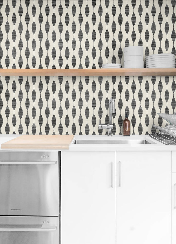 SG10900 Ditto geometric peel and stick removable wallpaper kitchen from The Sojourn Collection by Stacy Garcia Home