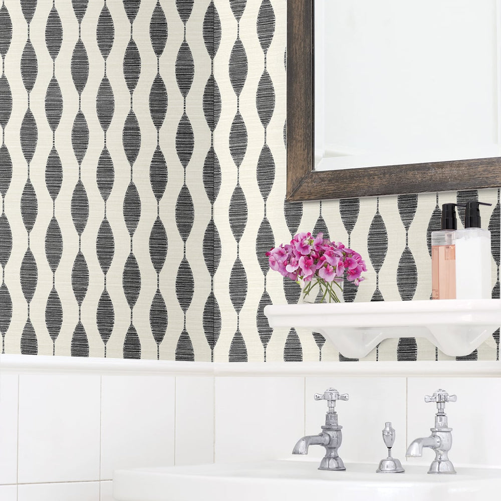 
                  
                    SG10900 Ditto geometric peel and stick removable wallpaper bathroom from The Sojourn Collection by Stacy Garcia Home
                  
                