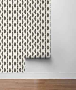 SG10900 Ditto geometric peel and stick removable wallpaper roll from The Sojourn Collection by Stacy Garcia Home