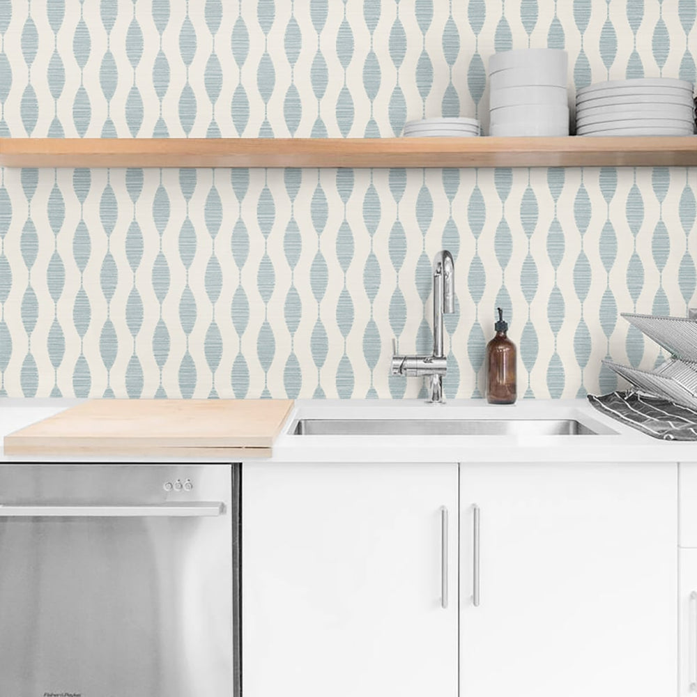 SG10912 Ditto geometric peel and stick removable wallpaper kitchen from The Sojourn Collection by Stacy Garcia Home