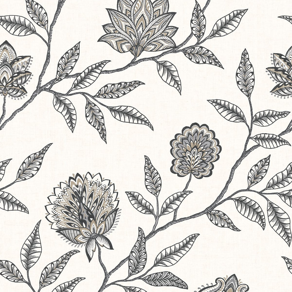 SG11000 Jaclyn floral peel and stick removable wallpaper from The Sojourn Collection by Stacy Garcia Home