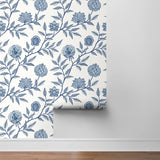 SG11002 Jaclyn floral peel and stick removable wallpaper roll from The Sojourn Collection by Stacy Garcia Home