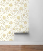 SG11005 Jaclyn floral peel and stick removable wallpaper roll from The Sojourn Collection by Stacy Garcia Home