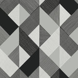 SG11100 Marquetry geometric peel and stick wallpaper from The Sojourn Collection by Stacy Garcia Home