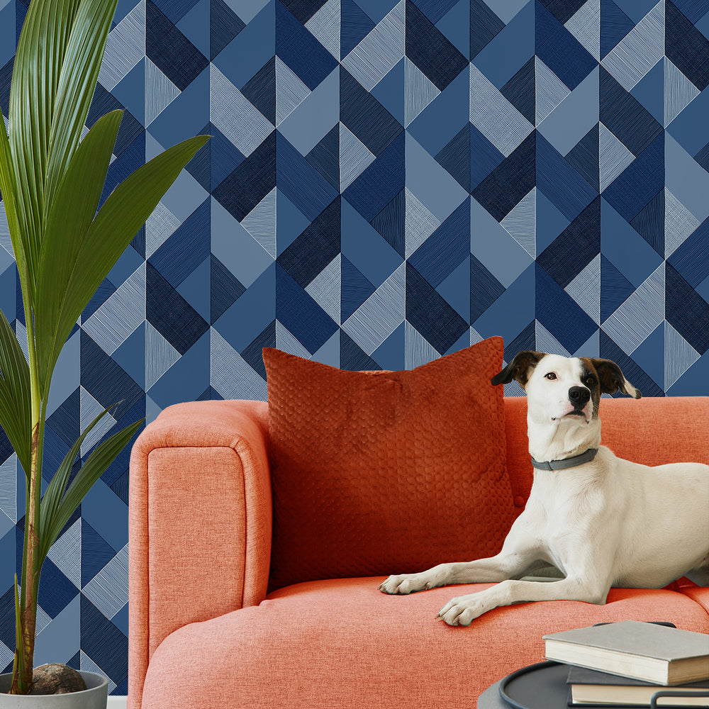 
                  
                    SG11102 Marquetry geometric peel and stick wallpaper living room from The Sojourn Collection by Stacy Garcia Home
                  
                