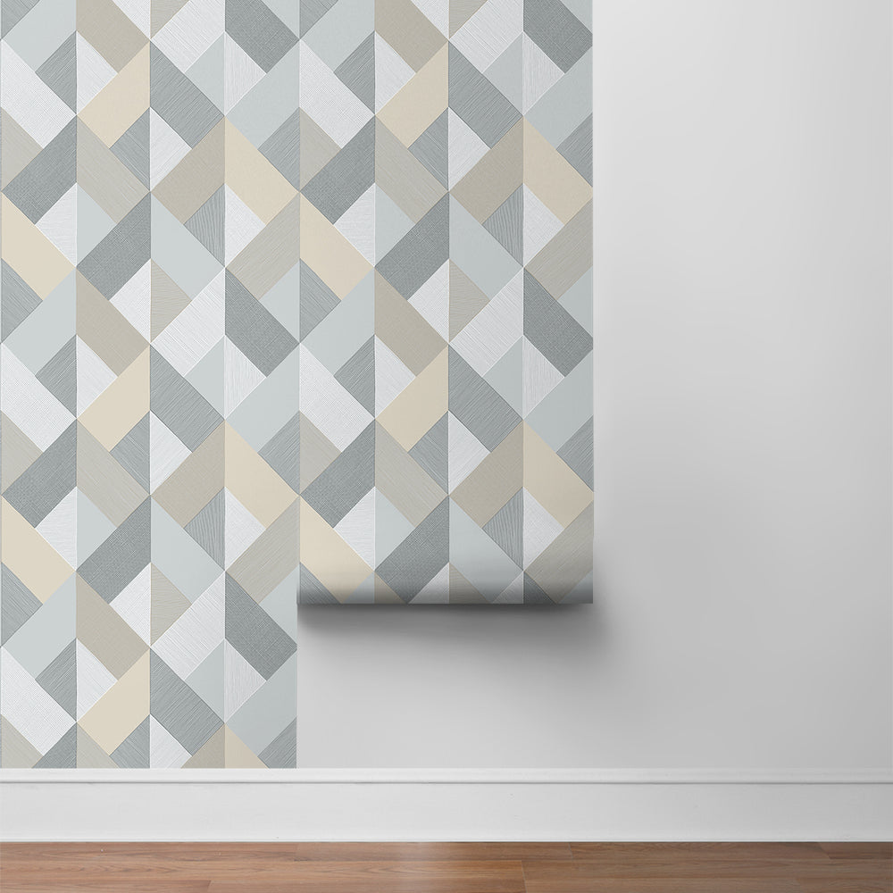 
                  
                    SG11108 Marquetry geometric peel and stick wallpaper roll from The Sojourn Collection by Stacy Garcia Home
                  
                