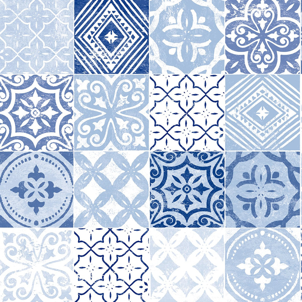 SG11202 tilework peel and stick removable wallpaper from The Sojourn Collection by Stacy Garcia Home