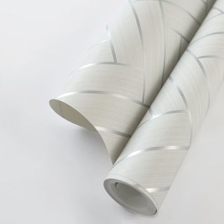 SG11300 herringbone inlay peel and stick removable wallpaper metallic from Stacy Garcia Home