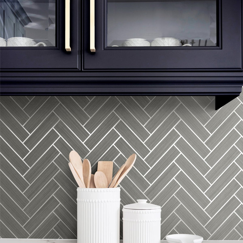 
                  
                    SG11307 herringbone inlay peel and stick removable wallpaper tile from Stacy Garcia Home
                  
                