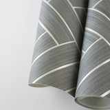 SG11307 herringbone inlay peel and stick removable wallpaper metallic from Stacy Garcia Home