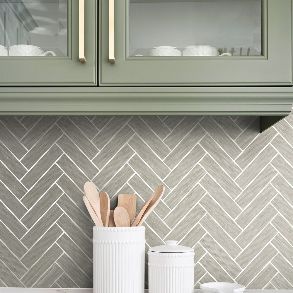 
                  
                    SG11308 herringbone inlay peel and stick removable wallpaper backsplash from Stacy Garcia Home
                  
                