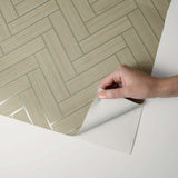 SG11313 herringbone inlay peel and stick removable wallpaper removable from Stacy Garcia Home