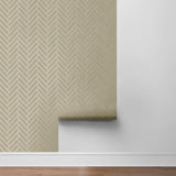 SG11313 herringbone inlay peel and stick removable wallpaper temporary from Stacy Garcia Home