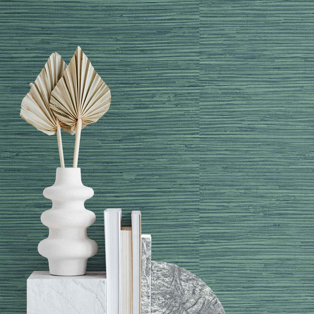 
                  
                    SG11404 Saybrook faux rushcloth peel and stick wallpaper accent from Stacy Garcia
                  
                
