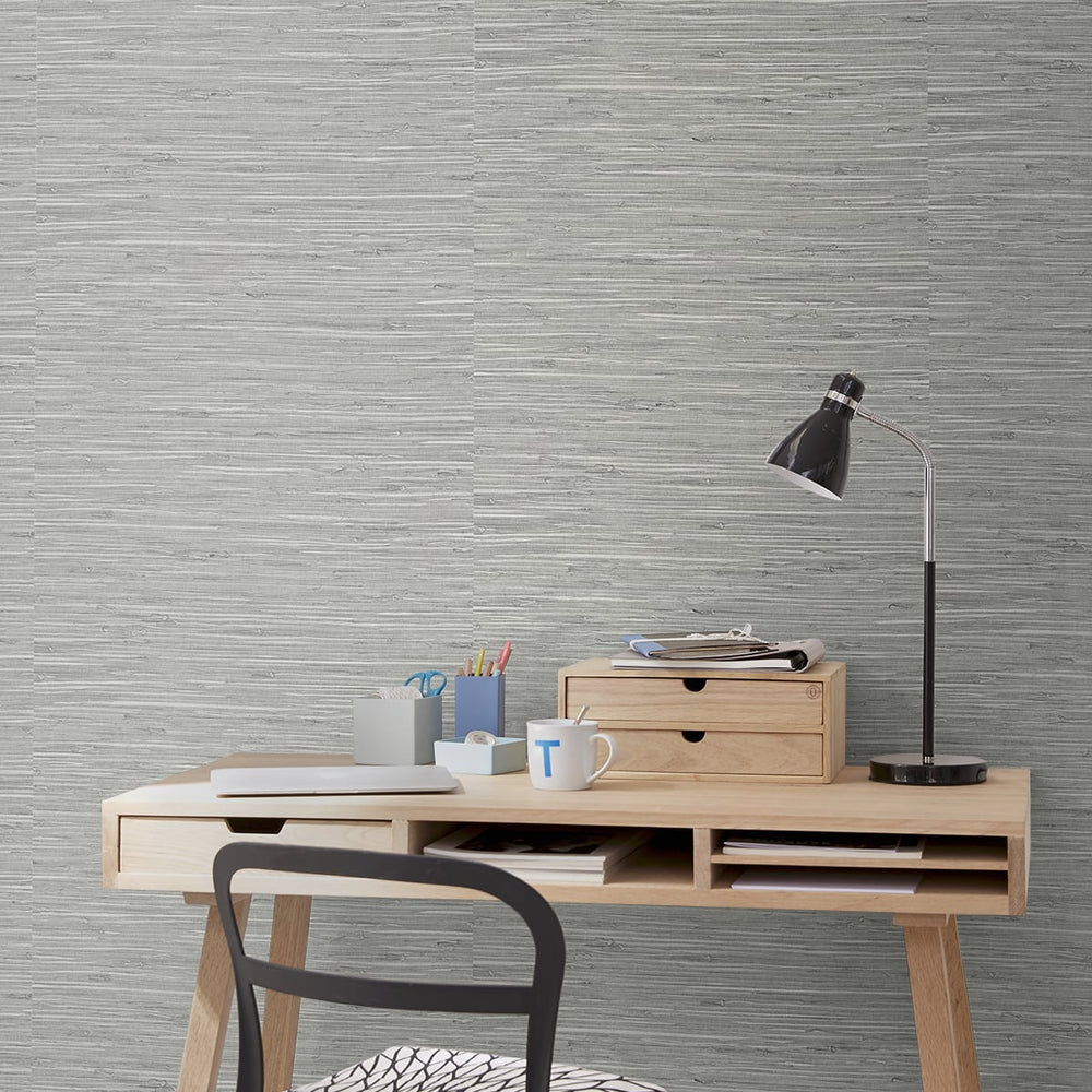 
                  
                    SG11407 Saybrook faux rushcloth peel and stick wallpaper office from Stacy Garcia
                  
                