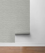SG11407 Saybrook faux rushcloth peel and stick temporary wallpaper from Stacy Garcia