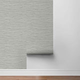 SG11407 Saybrook faux rushcloth peel and stick temporary wallpaper from Stacy Garcia