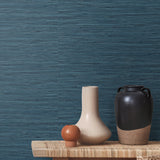 SG11412 Saybrook faux rushcloth peel and stick wallpaper decor from Stacy Garcia