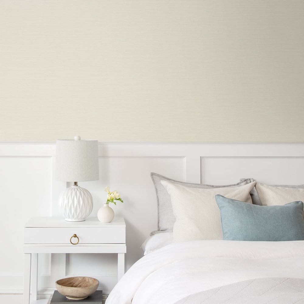 
                  
                    SG11503 seaside faux sisal peel and stick wallpaper bedroom from Stacy Garcia Home
                  
                