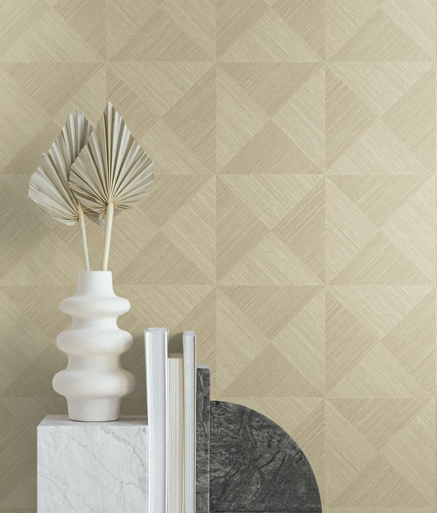 SG11703 geo inlay geometric peel and stick wallpaper decor from Stacy Garcia Home